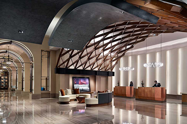 Lobby of the Omni Hotel - Louisville, KY