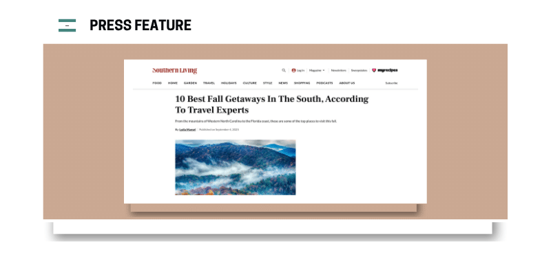 Why Not Roam Featured in Southern Living