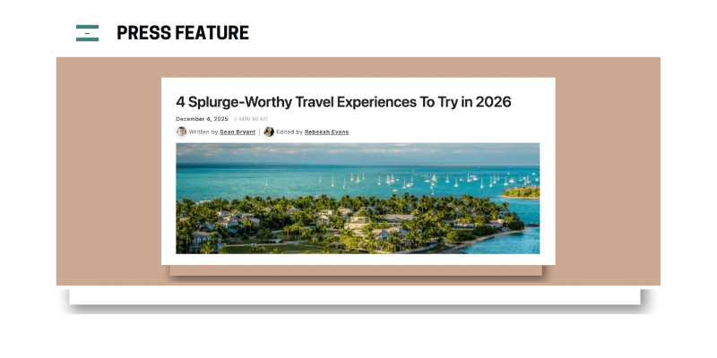 4 Splurge-Worthy Travel Experiences to Try in 2026 | Why Not Roam on GoBankingRates